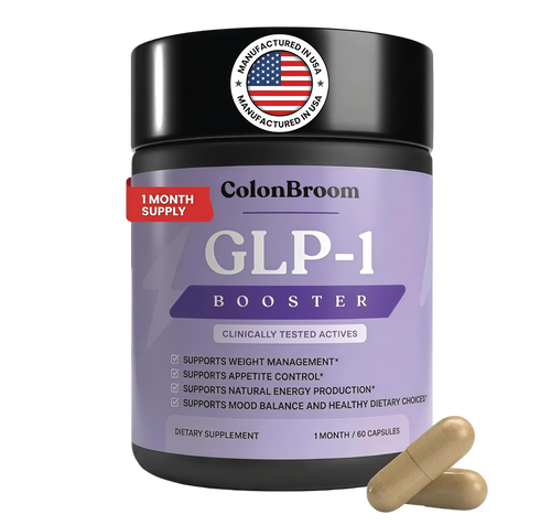 ColonBroom GLP-1 Weight Management Supplement for Women & Men - GLP1 Supports Appetite Control, Energy & Mood Balance - Vegan, Gluten-Free Diet Capsules | 60 Count